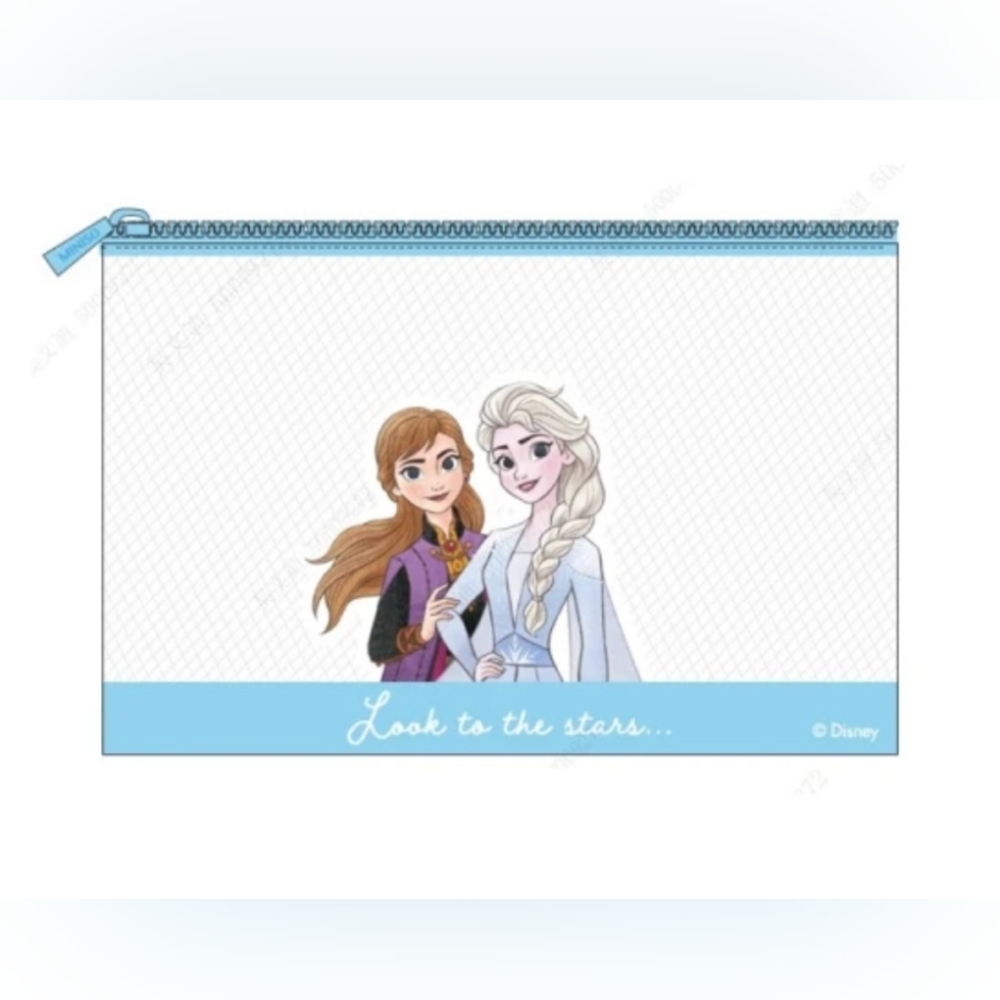 🦋 Disney Frozen Blue Clear  Cosmetic Bag